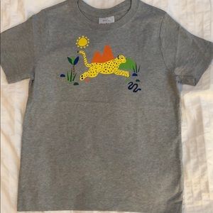 NWT Hanna Andersson Sueded Jersey Art Tee, size 8